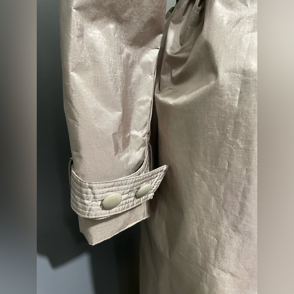 Fleet Street Trench Rain Coat Long Sleeve Beige Woman Size 10 - Picture 3 of 11